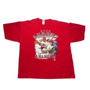 Vintage Y2K Early 2000’s Anaheim Angels Champions T-Shirt Size XXL